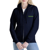 Premium Unisex Zip Hoodies Humana Healthy "H's"