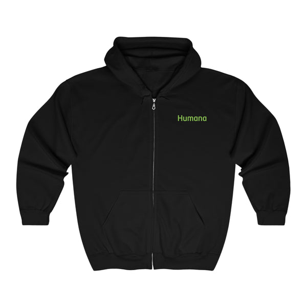 Unisex Heavy Blend™ Full Zip Hooded Sweatshirt Humana Logo