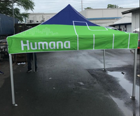 Humana Branded - Premium Aluminum 10'x10' - 10'x15' - 10'x20' - 20'x20'  Tent Kit (Full-Bleed Dye Sublimation)17" Valance