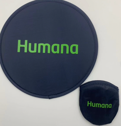 COLLAPSABLE FAN FREESBE - HUMANA LOGO