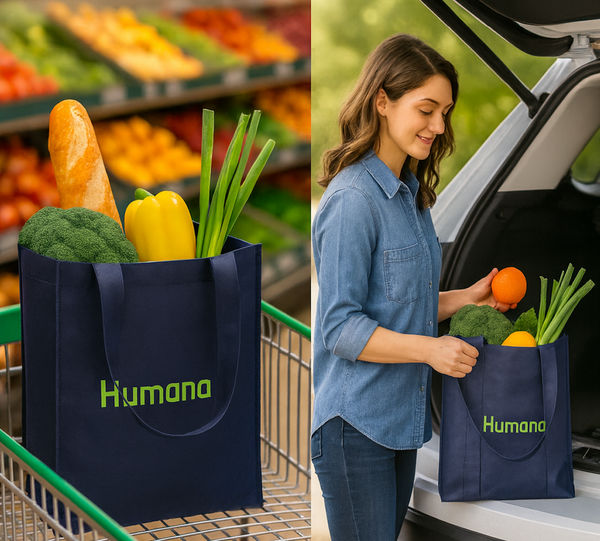 Non Woven Grocery Humana Logo 2 sides.