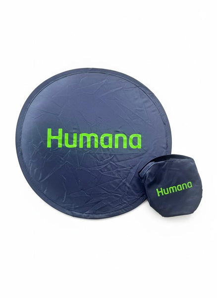 COLLAPSABLE FAN FREESBE - HUMANA LOGO