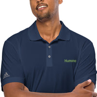 adidas performance polo shirt - Humana Embroidered on Left Chest - Brand colors Only!