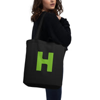 Eco Tote Bag Humana + "H" Logo 2 sides Black