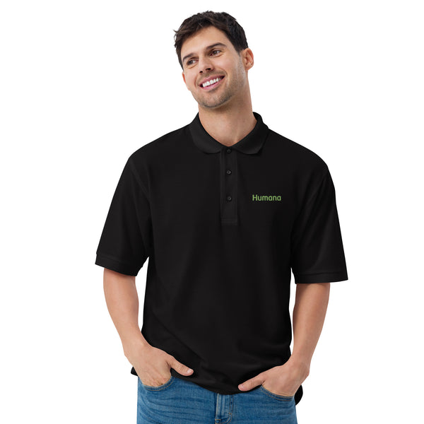 Humana Merch Men’s Polo Shirt – Embroidered, Cotton Blend (Humana Logo) – ADMS PROMO