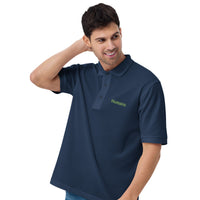 Men's Premium Polo Humana logo embroidered Left Chest - Brand Colors approved!