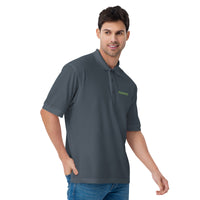 Men's Premium Polo Humana logo embroidered Left Chest - Brand Colors approved!