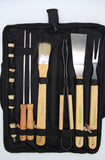 Complete 11-piece BBQ set with branded tools