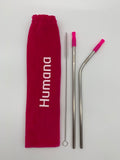 Humana Stainless Steel Straw Set