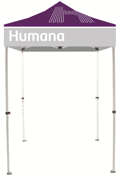 5'x5' Steel Canopy Tent Dye-Sub Graphic Package Humana Branded