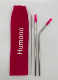 Humana Stainless Steel Straw Set
